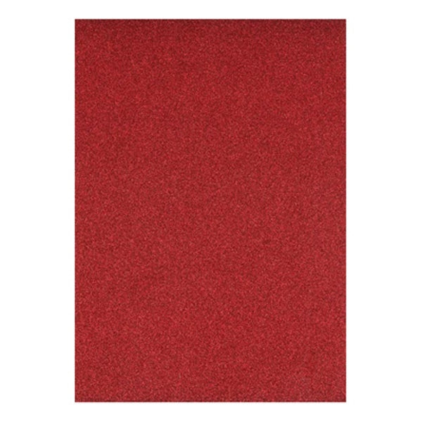 Sullivans Glitter Cardstock, Red Glitter- A4