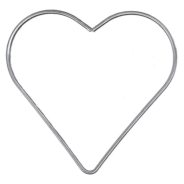 Crafty Bitz Metal Ring, Heart- 100mm