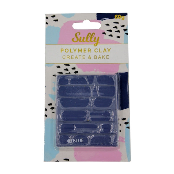 Sully Polymer Clay, Blue- 60g