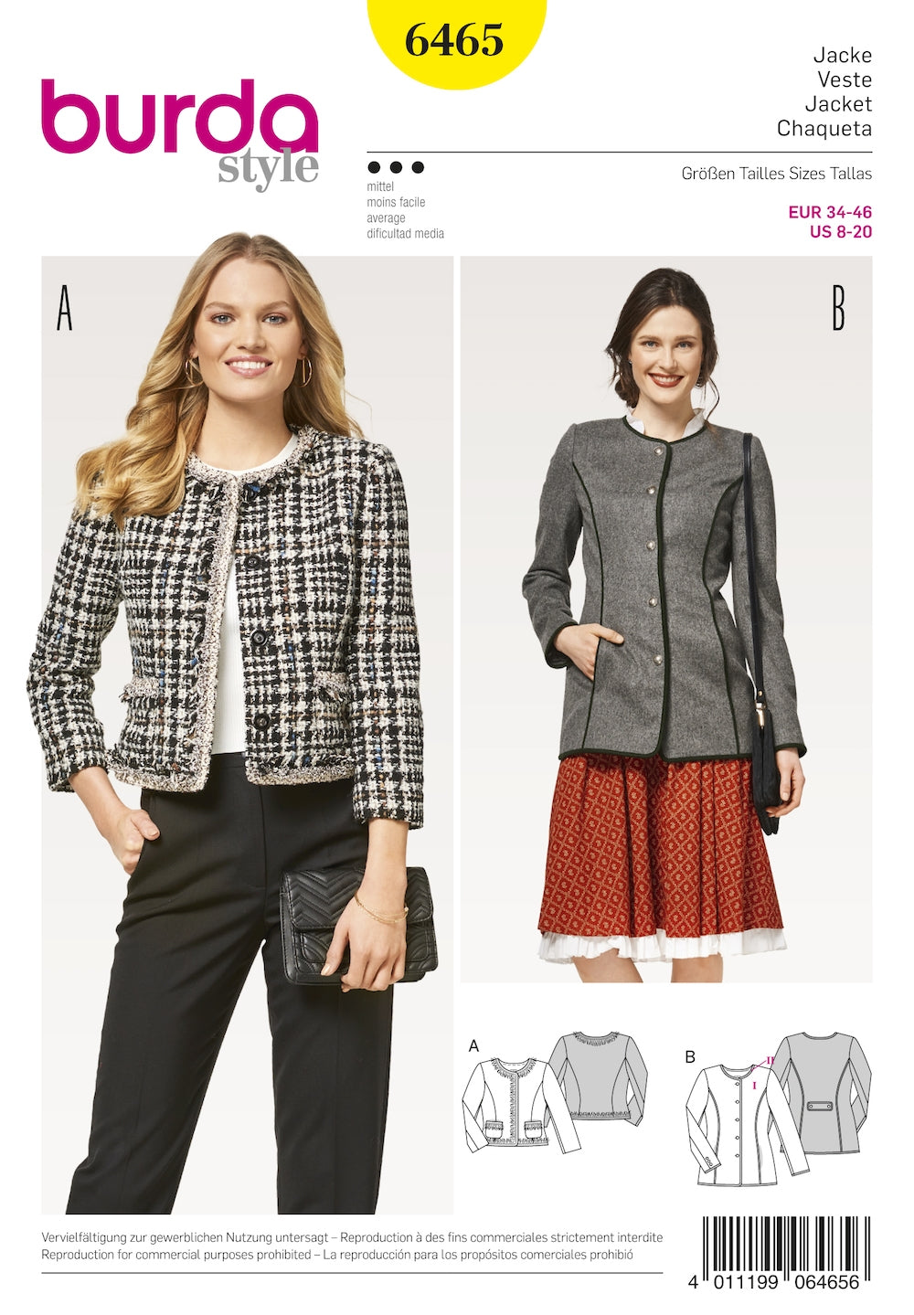 Burda Pattern 6465 (8-20)