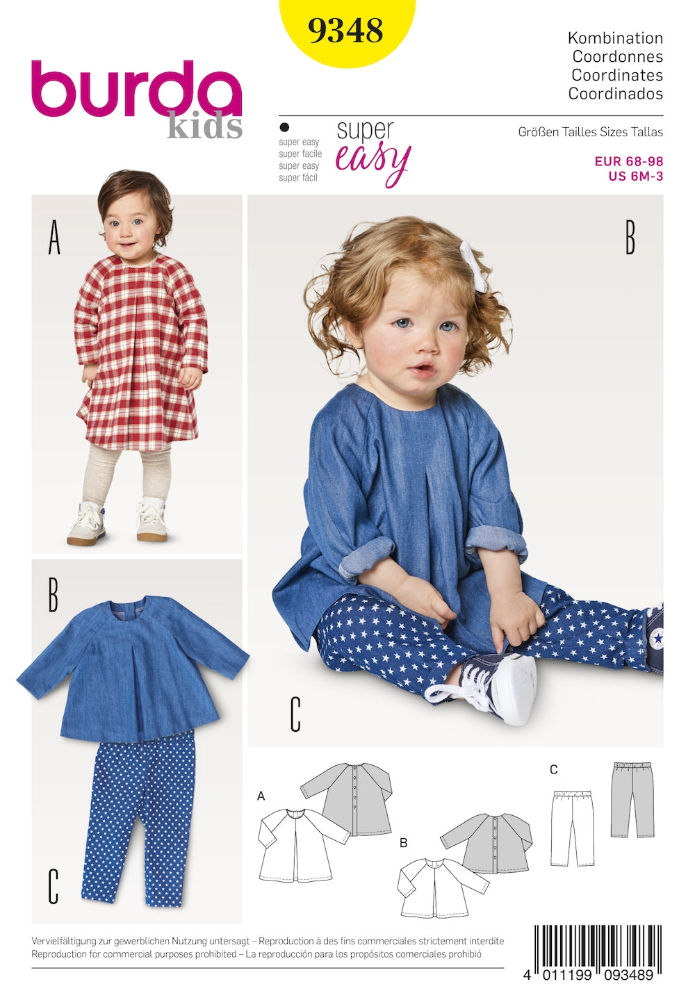 Burda Pattern 9348 (6M-3M)