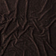 Crushed Velour Fabric, Chocolate- Width 150cm