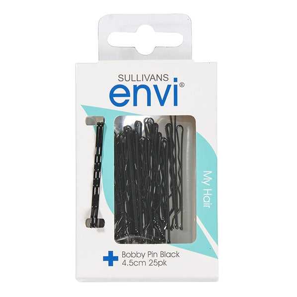 Bobby Pins, Black 4.5cm - 25pk - Envi