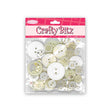Crafty Bitz Assorted Button, Cream- Assorted