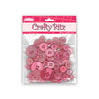 Crafty Bitz Assorted Button, Pink- Assorted