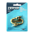 Dekora Tie Back Hook, Brass- 25mm