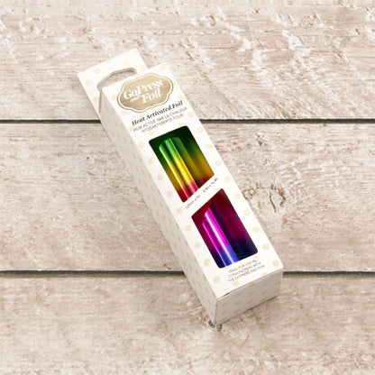 GoPress and Foil Heat-Activated Foil, Rainbow Bands- Mirror Finish