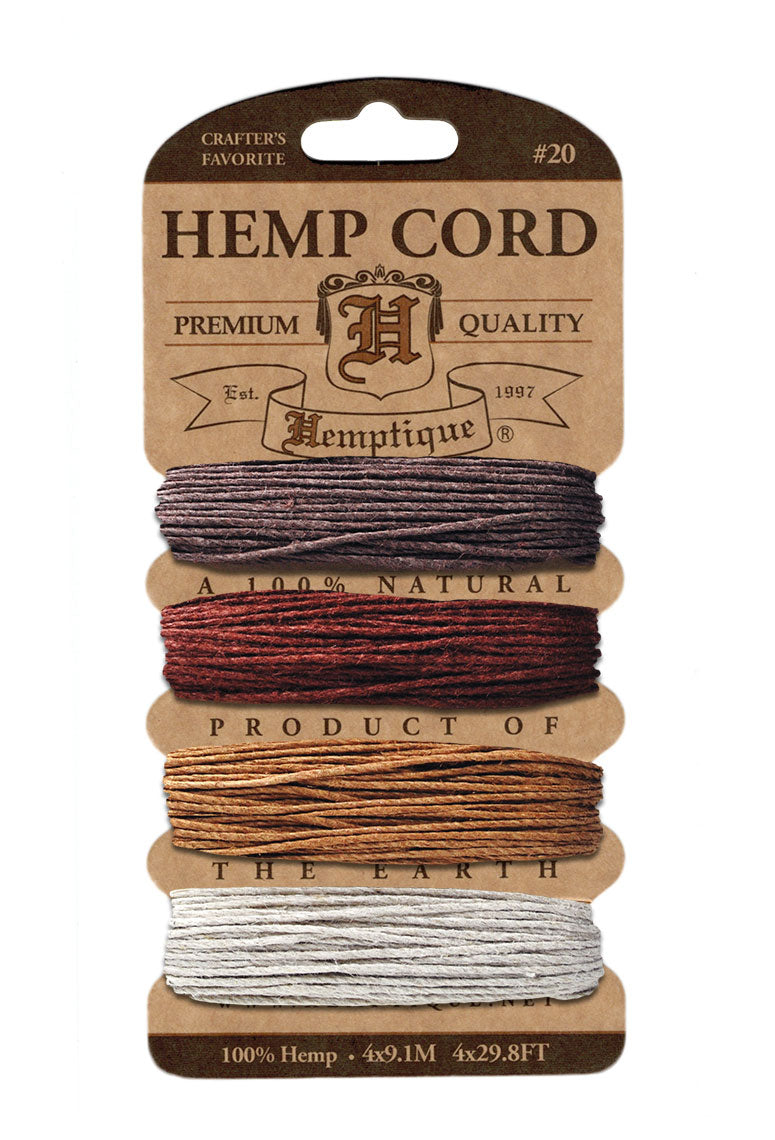 Hemptique Card Cord Set #20, Bronze