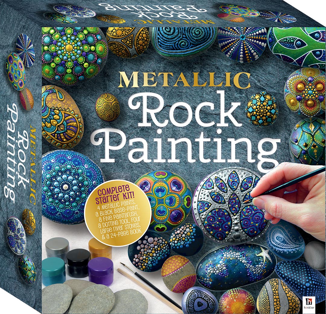 Metallic Rock Painting Box Set