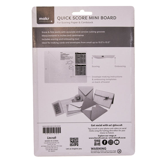 Bira Craft 12 X 12 inch Multi-Purpose Scoring Board & Score and Fold Tool,  5 7/8 inch (Scoring Board)