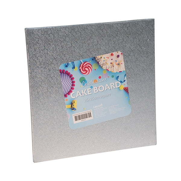 Lincraft Square Cake Board- 25 x 25cm