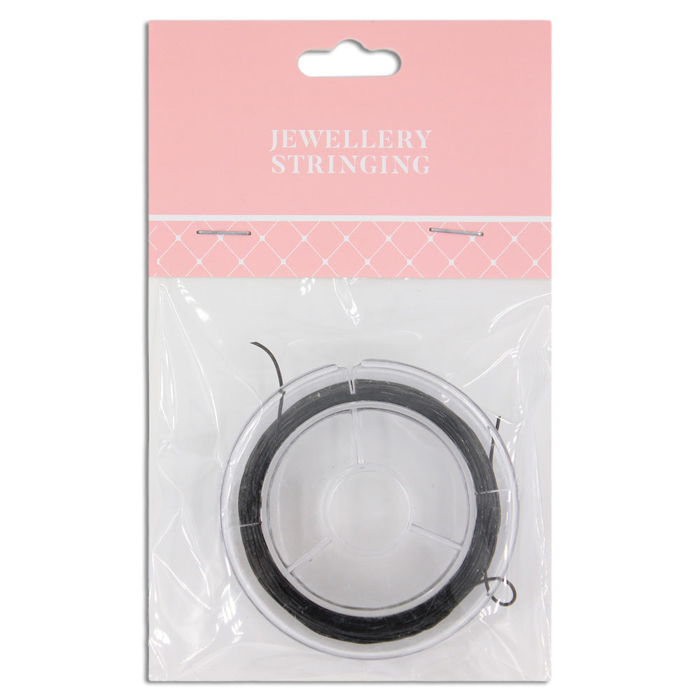 0.5mm Stretch Thread, Black- 10m- Sullivans