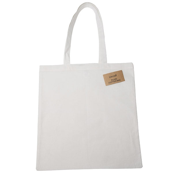 Plain Cotton Shopping Bag, White – Lincraft