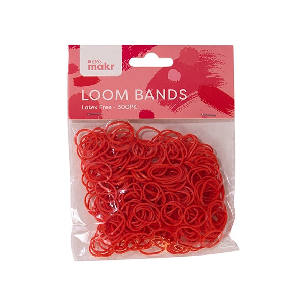 Little Makr Loom Bands, Red 1- 300pk