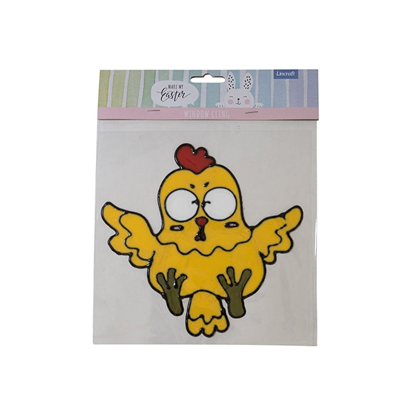 Easter Window Cling, Yellow Chick- 7 inch