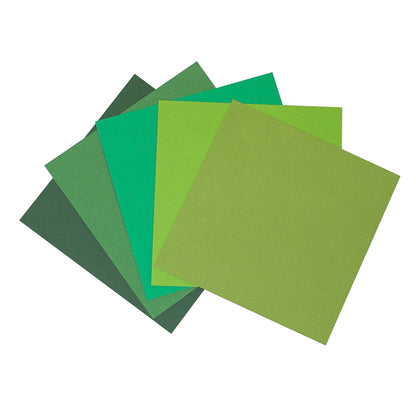 Makr 6X6 inch Cardstock, Envious Greens- 30pk