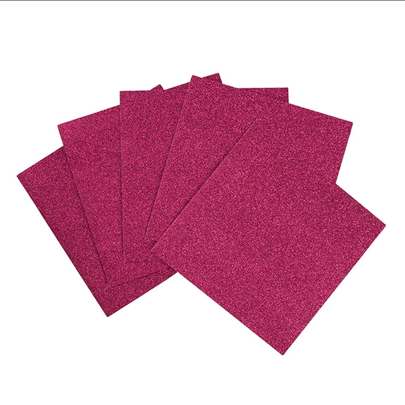 Makr 6x6 inch Glitter Cardstock, Hot Pink- 6pk – Lincraft