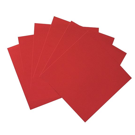 Makr 6x6 inch Foil Cardstock, XMAS Red- 6pk – Lincraft