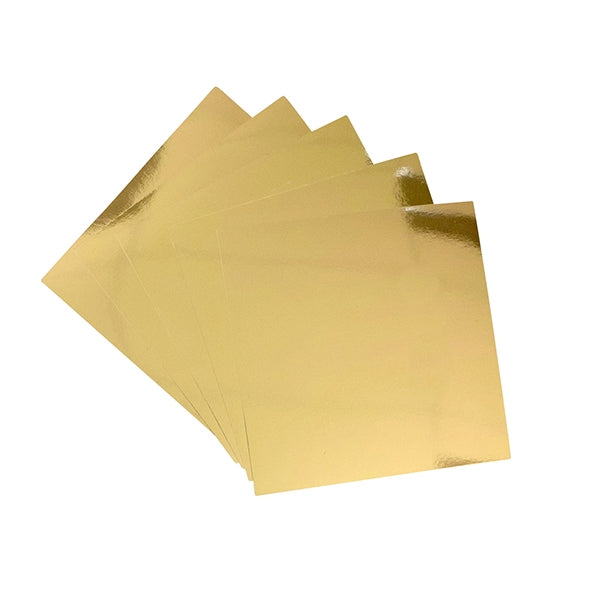 Makr 6x6 inch Adhesive Backed Cardstock, Gold- 8pk – Lincraft