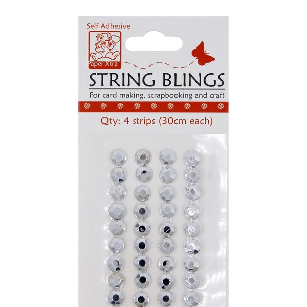 Sullivans String Bling Small, Silver- 5mm