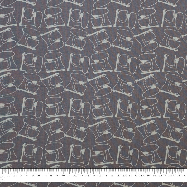 Bakery Prints Cotton Fabric, Mixer- 112cm