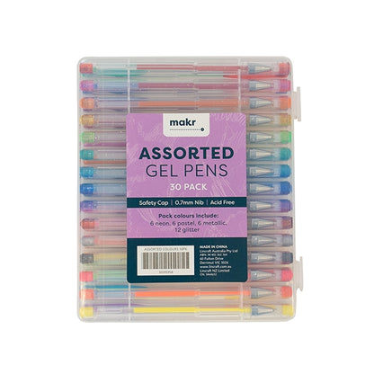 Makr Gel Pens in Clamshell- 30pk