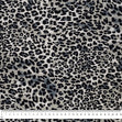 Animal Print Rayon Fabric, Grey White Leopard- Width 140cm