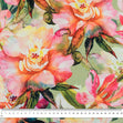 Velvet Home Furnishing Fabric, Natural Floral- Width 150cm
