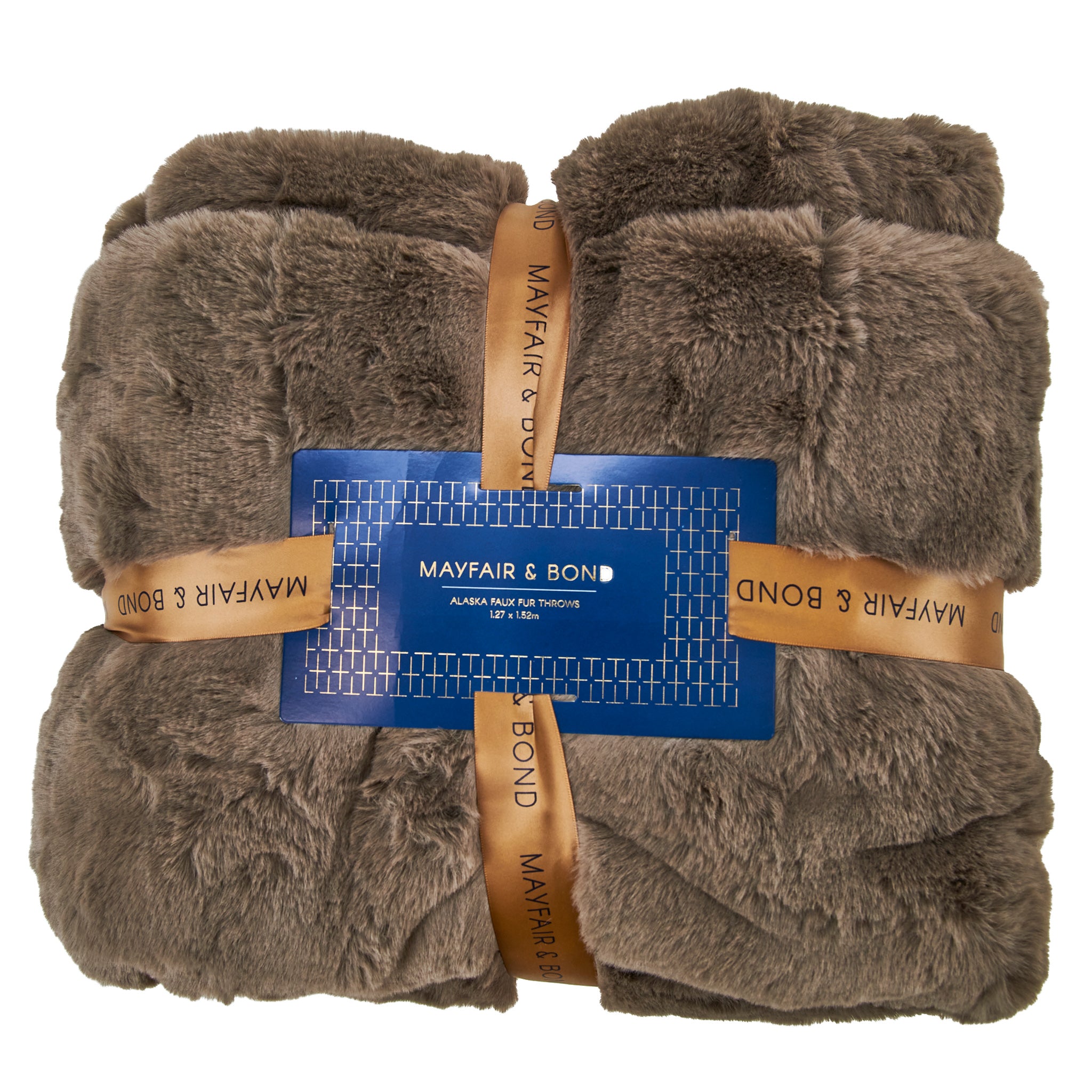 Alaska Faux Fur Throw, Mocha- Mayfair & Bond – Lincraft