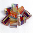 Arbee Glass Beads, Assorted Triangles- 10mm