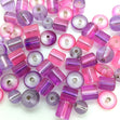 Arbee Glass Beads, Pink/Purple Mix- 25g
