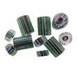 Arbee Glass Beads, Green/Blue Mix- 10mm