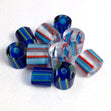 Arbee Glass Beads, Blue/Aqua Mix- 10mm
