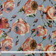 Printed Cocktail Satin Fabric, Rose- Width 148cm