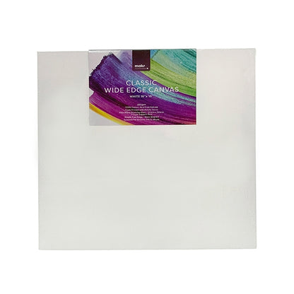 Makr 16"x16" - Classic Wide Edge Canvas White