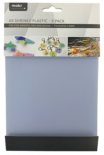 Makr A5 Shrinky Plastic- 5pk