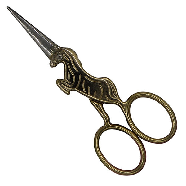 Sullivans Unicorn Embroidery Scissors, Gold- 100mm