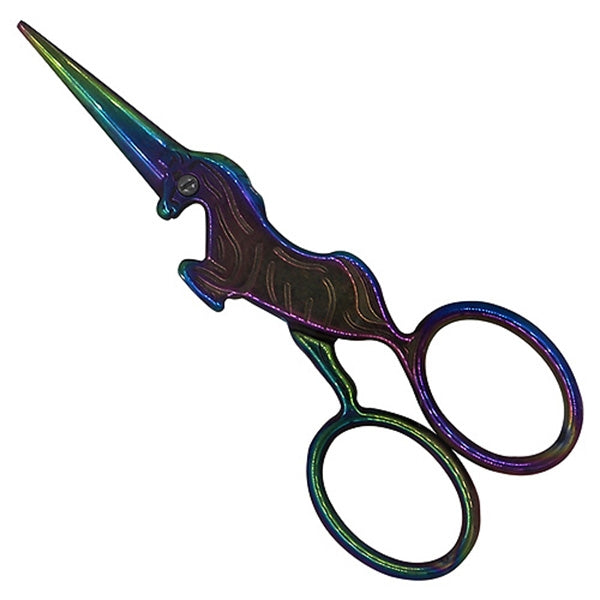 Sullivans Unicorn Embroidery Scissors, Rainbow- 100mm