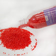Makr Polyfoam Mini Beads, Red- 2-4mm