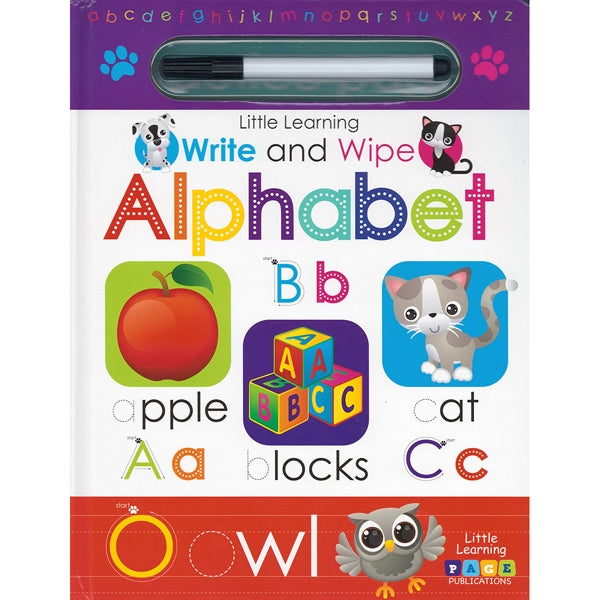 Little Learning Write and Wipe Book, Alphabet