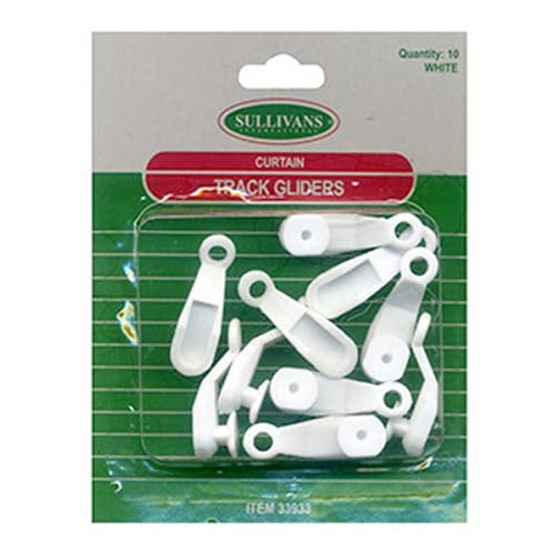 Sullivans Track Gliders, 8mm White- 10pcs