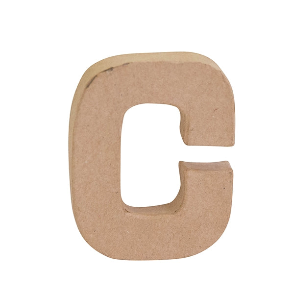 Makr Paper Mache, Small Letter C- 4"