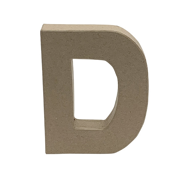 Makr Paper Mache, Small Letter D- 4"