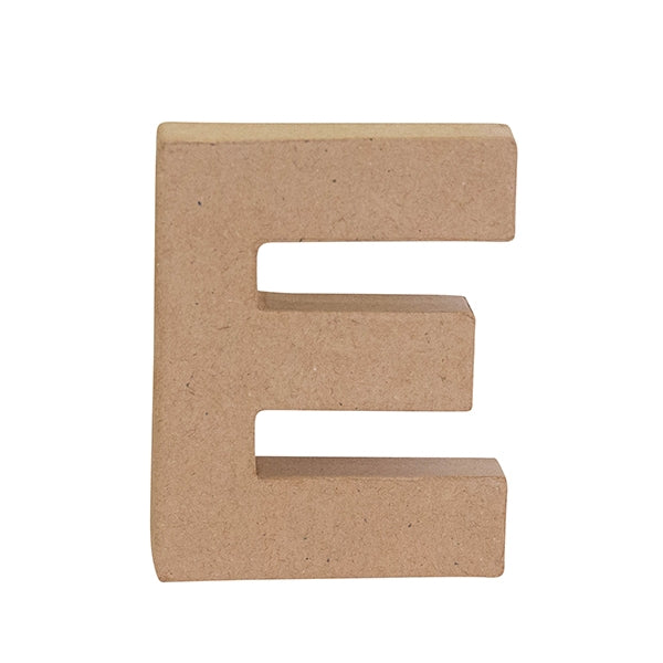 Makr Paper Mache, Small Letter E- 4"