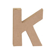 Makr Paper Mache, Small Letter K- 4"
