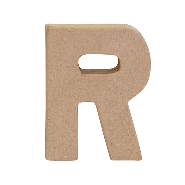 Makr Paper Mache, Small Letter R- 4"