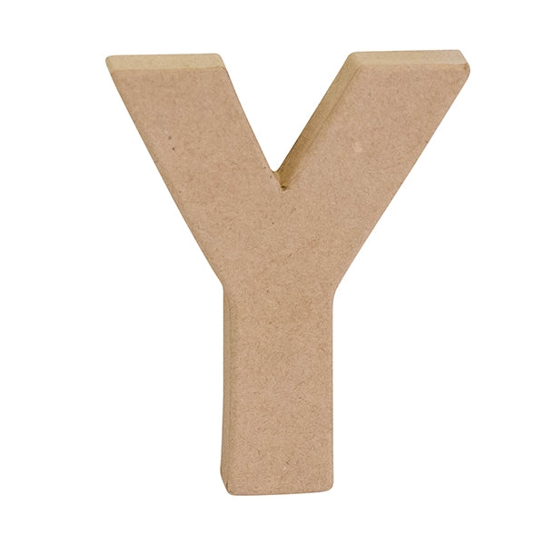 Makr Paper Mache, Small Letter Y- 4"