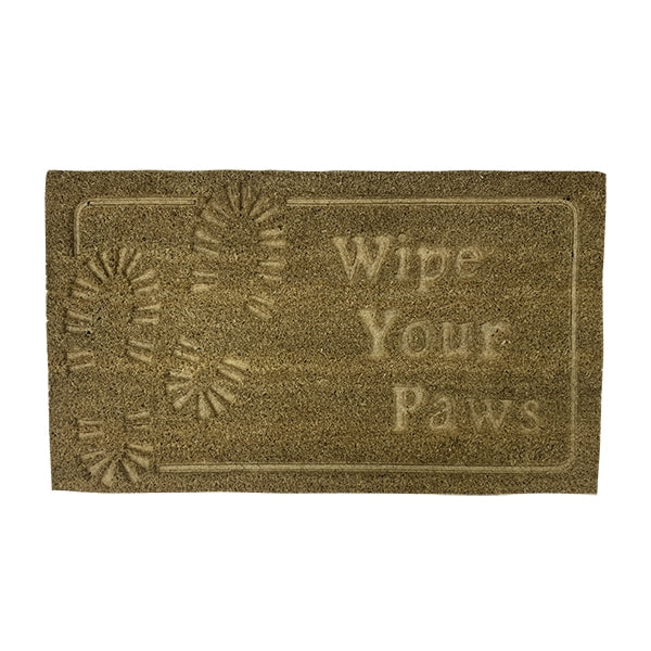 Formr Coir Door Mat, Wipe Paws- 43x73cm