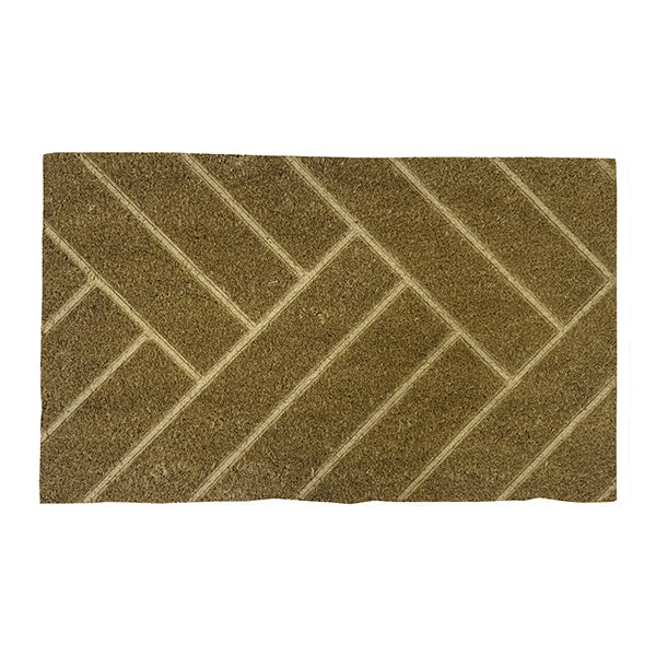 Formr Coir Door Mat, Chevron- 43x73cm