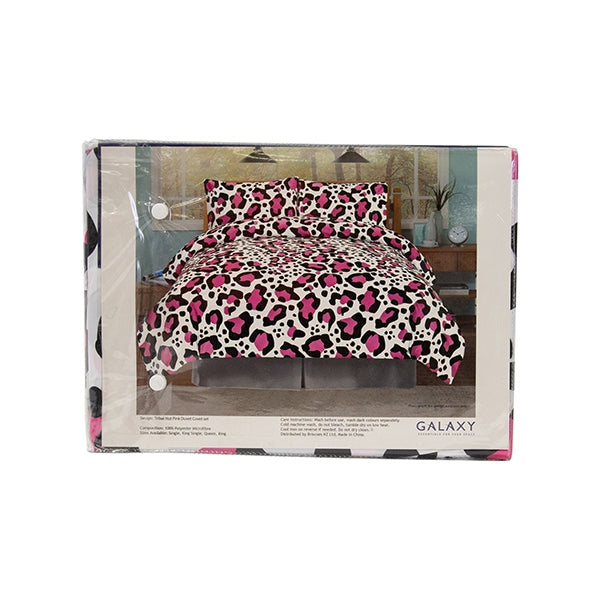 Galaxy Quilt Cover Set - Pink Animal